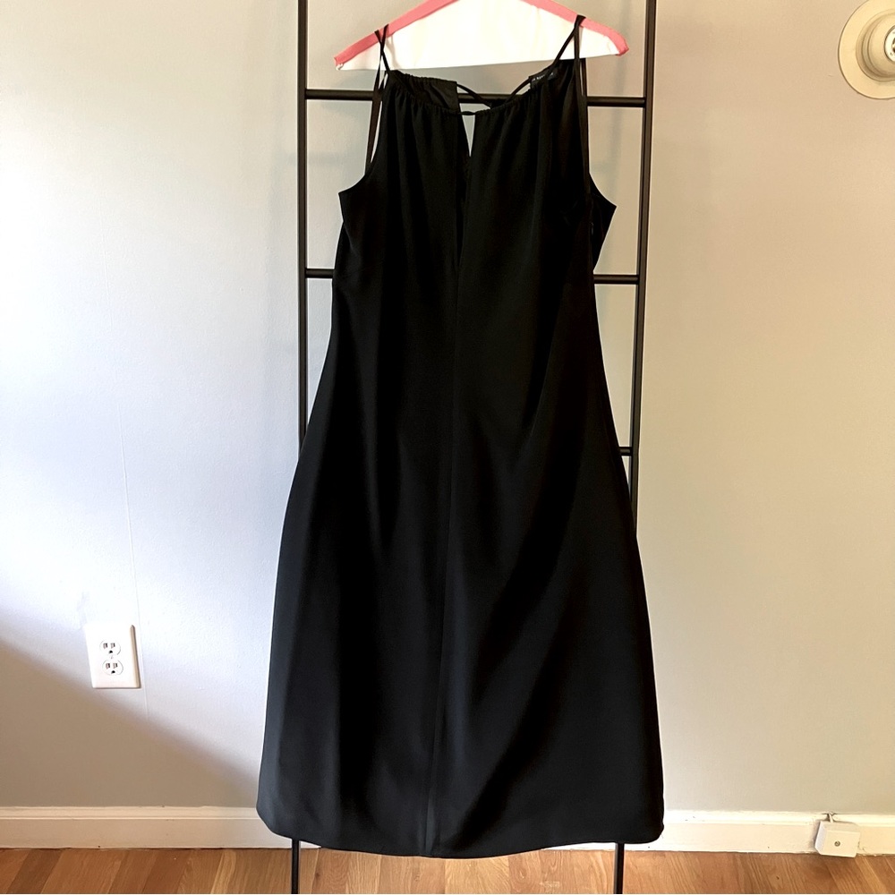 BR Halter Silky Midi Dress